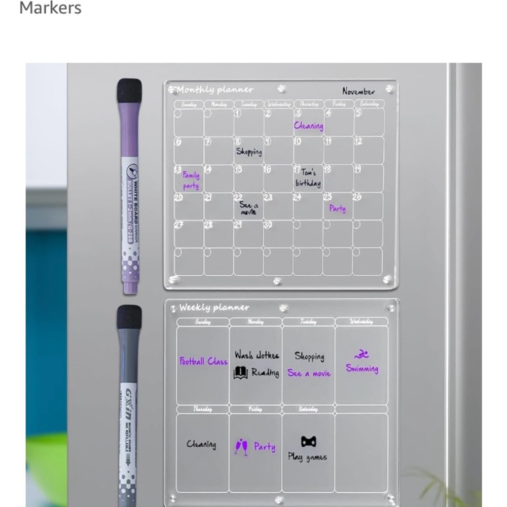 Dehapia Black and Purple Markers Set